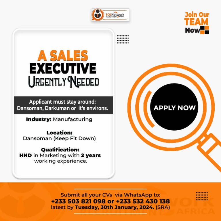 Sales Executive (Dansoman)